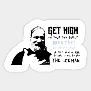 Wim Hof Get High Sticker